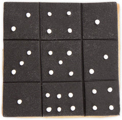 Boîte à biscuits en forme de cube, env. 6 cm, argent