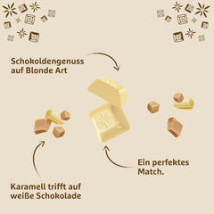 Schogetten Blonde Pure I chocolat blanc au caramel I 100 g I portion individuelle (paquet de 2)