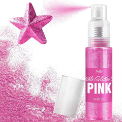 Spray de Paillettes Comestibles - 22G Paillettes Comestibles, Poudre de Paillettes Comestible pour Boissons, Décorations de Gâteaux, Macarons - Poudre de Paillettes Colorantes Alimentaires, Paillettes Comestibles pour Cocktails, Muffins (Rose)