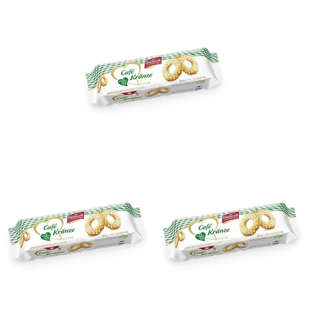 Couronnes de café classiques Coppenrath, 250 g (paquet de 3)