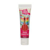 Funcakes Food Color Gel Claret : Colorant alimentaire hautement concentré pour pâte, crème, fondant et pâte d'amande. Dosage facile. Une seule goutte pour créer des couleurs vibrantes. Halal. 30g.