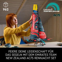 LEGO Technic Emirates Team New Zealand AC75 Racing Yacht Kit de construction de voilier pour adulte Cadeau pour homme et femme Activité créative et relaxante 42174 Ensembles de construction Besuche den LEGO-Store