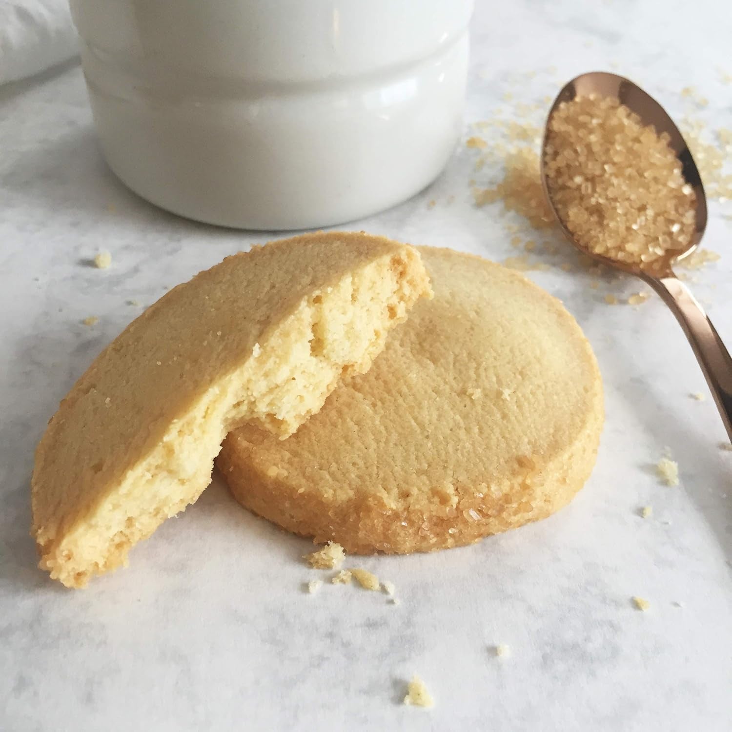 Biscuiți tradiționali scoțieni cu unt, rulați în zahăr, 200g