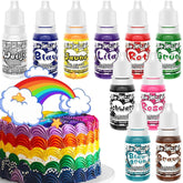 Lot de 10 colorants alimentaires liquides, 10 x 10 ml Naty Shop Default Title