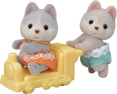 Sylvanian Families 5638 Husky Zwillinge - Figuren für Puppenhaus