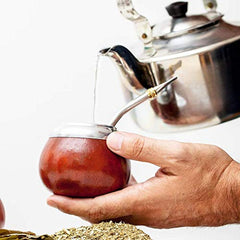 Ceai Mate Caffeine I Neprăjit, fără tulpini și fără pulbere Tradicional - Ceai Mate puternic din Paraguay I Conținut de cofeină | Băutură energizantă și detoxifiantă 500 G I 0,5 Kg