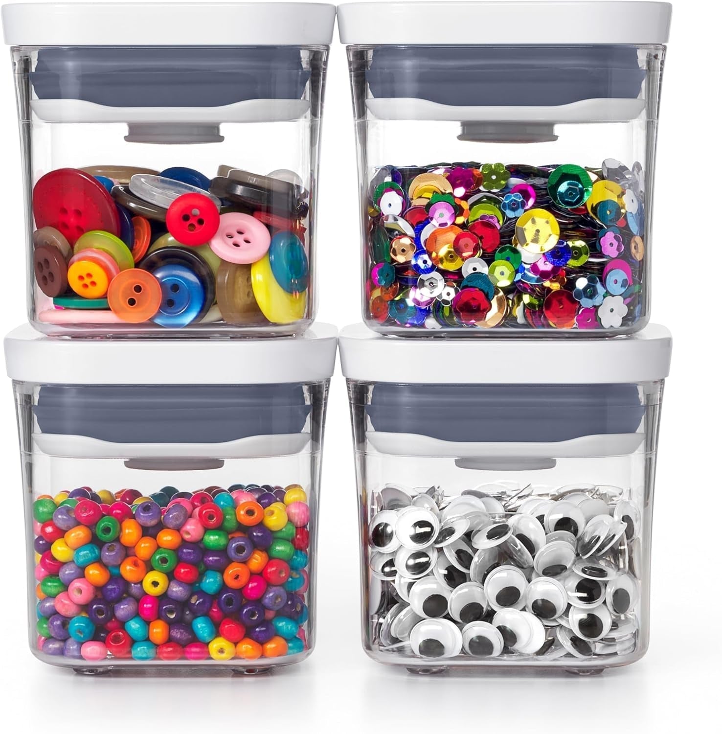 OXO 11236100V1UK Recipient pentru depozitarea alimentelor, plastic, transparent Cutii depozitare alimente Naty Shop Set de containere