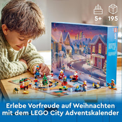 Calendrier de l'Avent LEGO City 2024, cadeau de l'Avent pour les enfants à partir de 5 ans, 24 surprises, figurines en salopette de Noël, Père Noël et Mme Père Noël, cadeau de Noël 60436 Jeux de construction Besuche den LEGO-Store