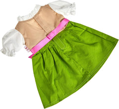 Heless 2113 - Kleid für Puppen, Dirndl Heidi, Größe 35 - 45 cm