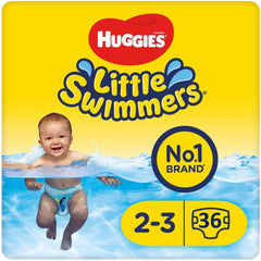 Couches de bain jetables Huggies Little Swimmers taille 2-3 - 36 culottes au total