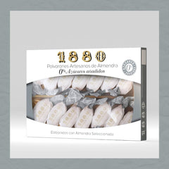 – Polvorones artisanales, 0% sucre ajouté, Qualité supérieure, Pâte typique de Noël, Recette artisanale, Emballé individuellement, 280 grammes