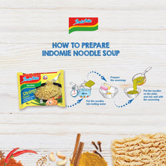 INDOMIE - Nouilles instantanées aux crevettes, paquet de 5 - (1 x 5 x 70 g)