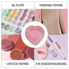 Palette de manucure en résine, 2 pièces, accessoires de manucure, palette de pierres précieuses, design de manucure, Nail Art, atelier de manucure (Liebe)
