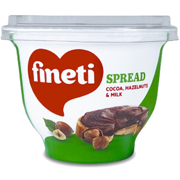 Fineti, Crème au cacao, noisettes et lait 200g Glaçages et Décor Naty Shop 200 grammes