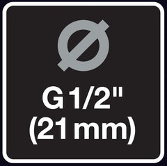 Connecteur de robinet Fiskars, pour robinets, Ø 21 mm (G 1/2"), FiberComp, taille universelle, 10 g, noir/orange, 1027053