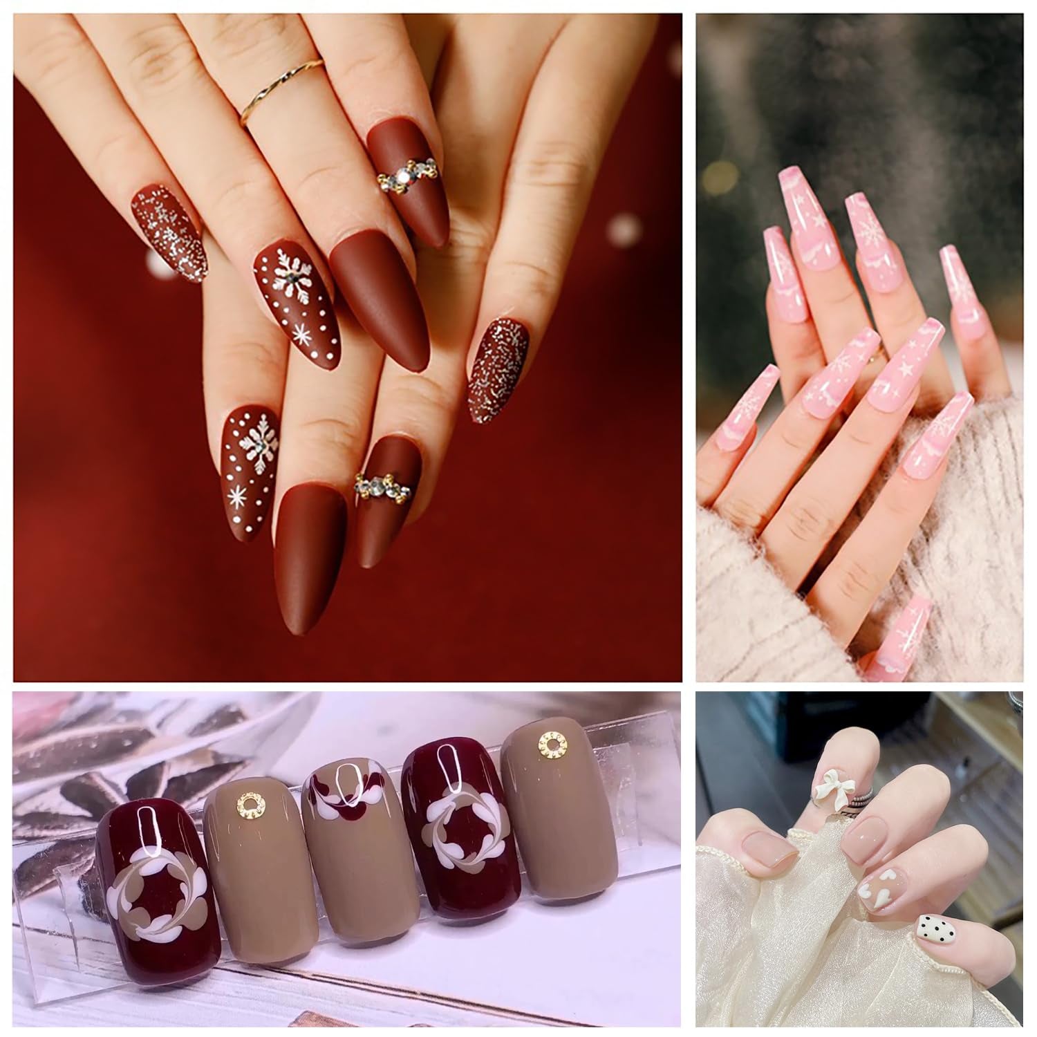 6 Stück Doppel-Ende Nagel Pinsel, Nageldesign Pinsel, Doppel-Ende Nail Art Pinsel Kit Professionelle Maniküre Werkzeuge Kit(Schwarz)