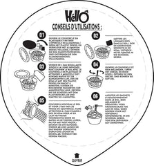Tăiței instant de orez HELLO PHO WOK, carne de vită - 1 x 76 g