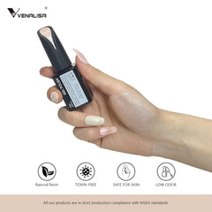 VENALISA Oja UV Coral Orange 15ml Oja Gel Pentru Lampa UV De Unghii Transparent Coral Orange Oja Gel Modele De Unghii Pentru Design De Unghii DIY