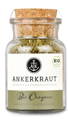 Ankerkraut BIO Origan, gerebeltes Küchen-Kraut, 15 g dans un verre en liège, Bio-Qualität zum selber Sürzen, Gewürz mediterranean Küche für Pizza & Pasta