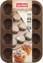 Zenker, moule à muffins diamètre Ø 7 cm, MOJAVE GOLD Moules et plaques à pâtisserie Naty Shop