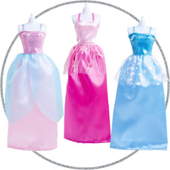 Simba Steffi Love Princess Fashion – Poupée de princesse avec 7 vêtements et 16 accessoires, poupée de mode avec style château pour les petits et les styles, 29 cm de gros, à partir de 3 ans