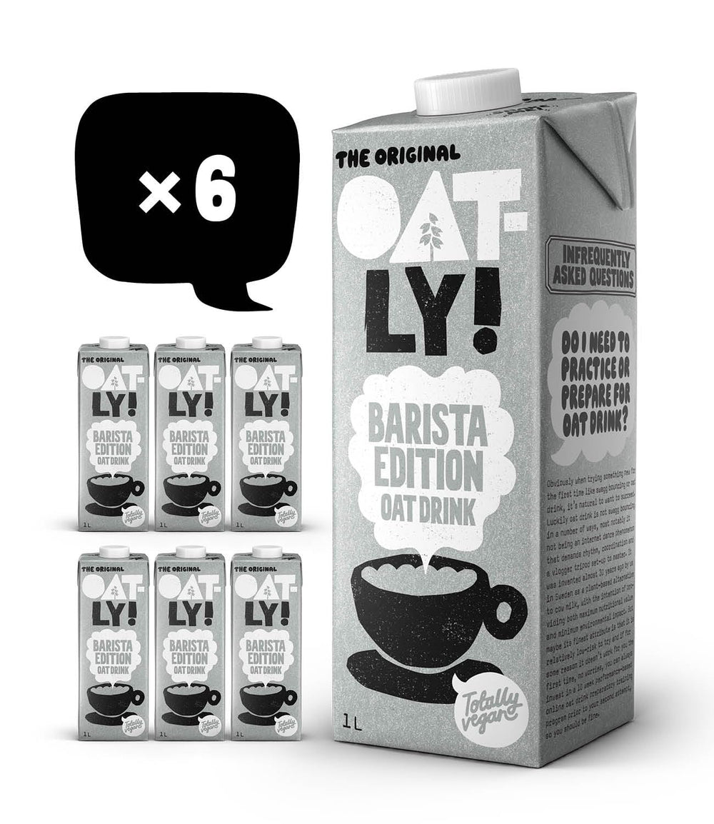 Oatly Barista Haferdrink Barista Edition, longue durée de vie 1 litre (paquet de 6)