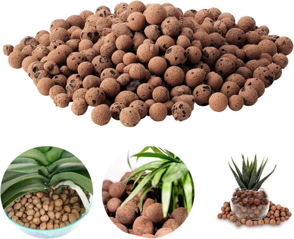 Granule de argilă cu granulație grosieră, granule de argilă expandată, granule pentru plante, argilă expandată 1l substrat de plantare pentru hidroponie, granule de argilă cu granulație 5-8 mm