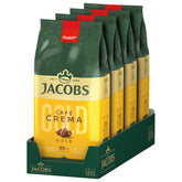 Jacobs Expert Roast Cafe Crema Gold, Café en grains entiers (4 x 1 kg)