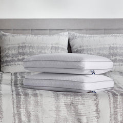 Pernă Sealy Essentials din spumă cu memorie, standard, albă, 2 bucăți Perne standard Naty Shop 2 bucăți