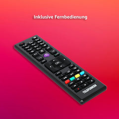 TELEFUNKEN XH24O550M-W TV 24 pouces - TV HD-Ready avec diagonale d'écran de 60 cm et triple tuner intégré, TV LED blanche