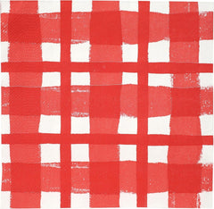 Talking Tables 20 X Serviettes jetables en papier recyclé à carreaux vichy jaunes pour pique-niques et dîners d'été en plein air, respectueuses de l'environnement pour les fêtes d'anniversaire, Pâques, mariages, barbecues, 3 épaisseurs 33 cm