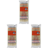 Nouilles de riz - Thaï, nouilles de riz de 10 mm de large, à base de farine de riz, droites - 1 x 400 g (paquet de 3)
