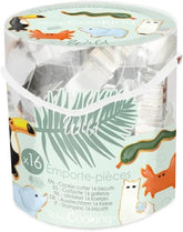ScrapCooking - Lot de 16 emporte-pièces animaux - Emporte-pièces - 16 pièces - Lama, Renard, Écureuil, Éléphant, Tortue, Ours, Dinosaure - Moules de cuisson en acier inoxydable - 2028