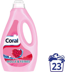 Lessive liquide délicate corail pour laine et linge délicat, 23 lavages, 1,15 litre Détergents à lessive Naty Shop
