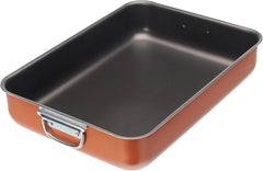 Tava de copt teflon Zecchino 40x28cm, aluminiu, multicolor, 40x28 Matrite si tavi pentru copt Naty Shop