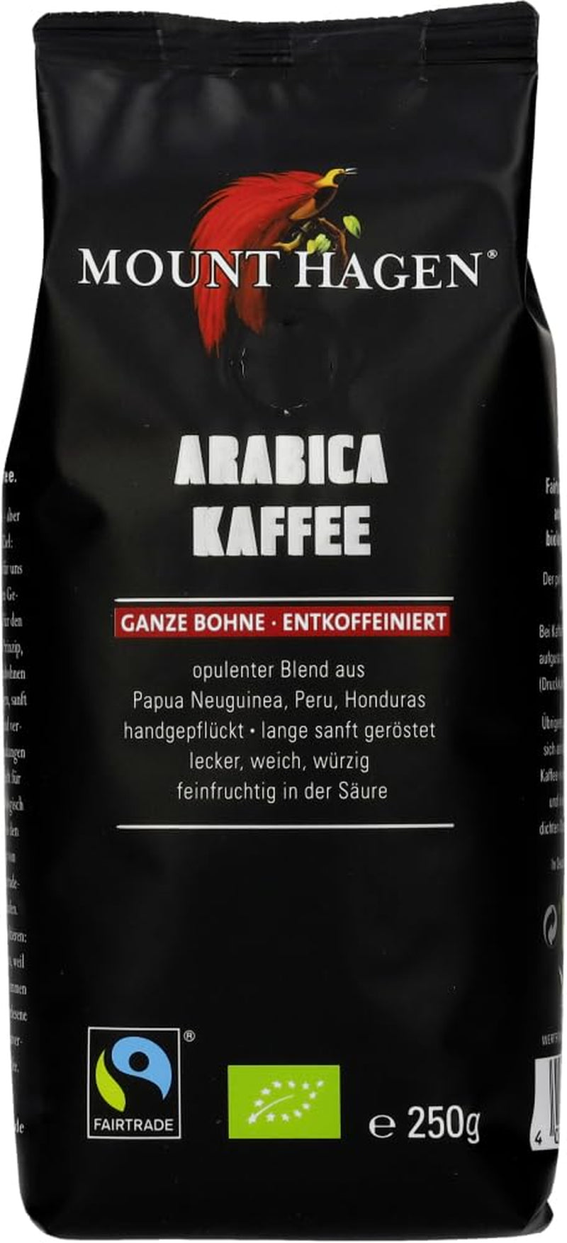 Café en grains torréfiés décaféinés, 6 x 250 g
