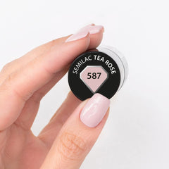 Vernis à ongles UV Semilac Hybrid 587 Tea Rose 7 ml Collection Fiori