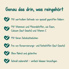 Milupa Stracciatella Milk Porridge - Céréales pour bébé sans gluten, sans huile de palme - Sans conservateurs ni colorants - Dès 8 mois - 4 x 400 g