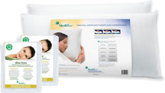 Oreiller de soutien orthopédique Mediflow 5222, 2 oreillers à eau avec housse à l'aloe vera, 40 x 80 cm, blanc Naty Shop Oreillers standard Titre par défaut