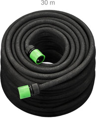 Tuyau goutte à goutte Relaxdays, arrosage, tuyau d'arrosage 30 m, arrosage des couches hautes et des haies, tuyau d'arrosage, noir