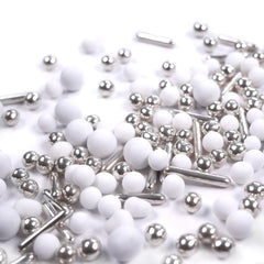 Streusel Hero Chocolate Mix Silver White Sprinkles, 40 grammes Naty Shop 40 grammes