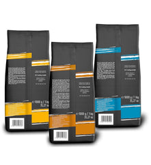 Pachet de cafea Der-Franz TOP 3 - Crema, Melange, Alune, Boabele întregi, 3 x 1000g