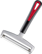 Trancheuse à fromage Westmark avec rouleau et fil de coupe remplaçable, épaisseur de coupe variable, largeur : 12 cm, acier inoxydable/aluminium/plastique, noir/rouge, 29272260, 17 x 12 x 2 cm