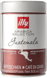 grains de café illy, sélection de grains de café Arabica, Guatemala, paquet de 6 (6 x 250g)