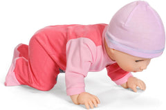 Baby Annabell Emily Run With Me 43cm, păpușă care se târăște și merge, cu funcție de sunet, rochiță și pălărie roz, 710623 Zapf Creation Papusi Naty Shop
