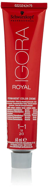Schwarzkopf IGORA Royal Premium Hair Colour 1-1 albastru-negru, 1 pachet (1 x 60 g) Vopsea pentru par Naty Shop Titlu implicit