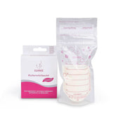 ELANEE Muttermilchbeutel, Aufbewahren & Einfrieren von Muttermilch, Geschmackneutral Und Vorsterilisiert, Doppelter Sicherheitsverschluss, 20 Stück, Mit Standfuß (711-00) Aliments pour bébés et accessoires d'allaitement Naty Shop
