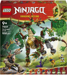 LEGO NINJAGO Le Drache des Lebens - Jeu de Ninja avec figurine Drachenfigur, Mini Monster Mech, 8 figurines et Schwertern - Créations créatives pour les jeunes et les filles à partir de 8 ans et les fans - 71859