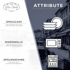 Service de table pour 6 à 18 pièces – Service de table en verre opale – Service de table blanc – Service de bol et d'assiettes – Vaisselle moderne – Assiettes – Service de table – Service de table pour 6 personnes