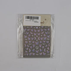 2 Blätter Schmetterling Nagelsticker Selbstklebend,Muschel Glitzer Nail Art Butterfly Nail Sticker Lila Grau Schmetterlinge Nagelaufkleber Relief Laser Papillons Nagel Sticker Nageldesign Zubehör